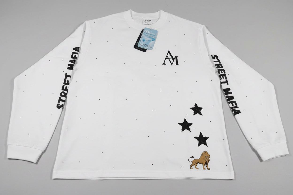 “Playera Premium Streetwear con Pedrería – Edición Limitada”
